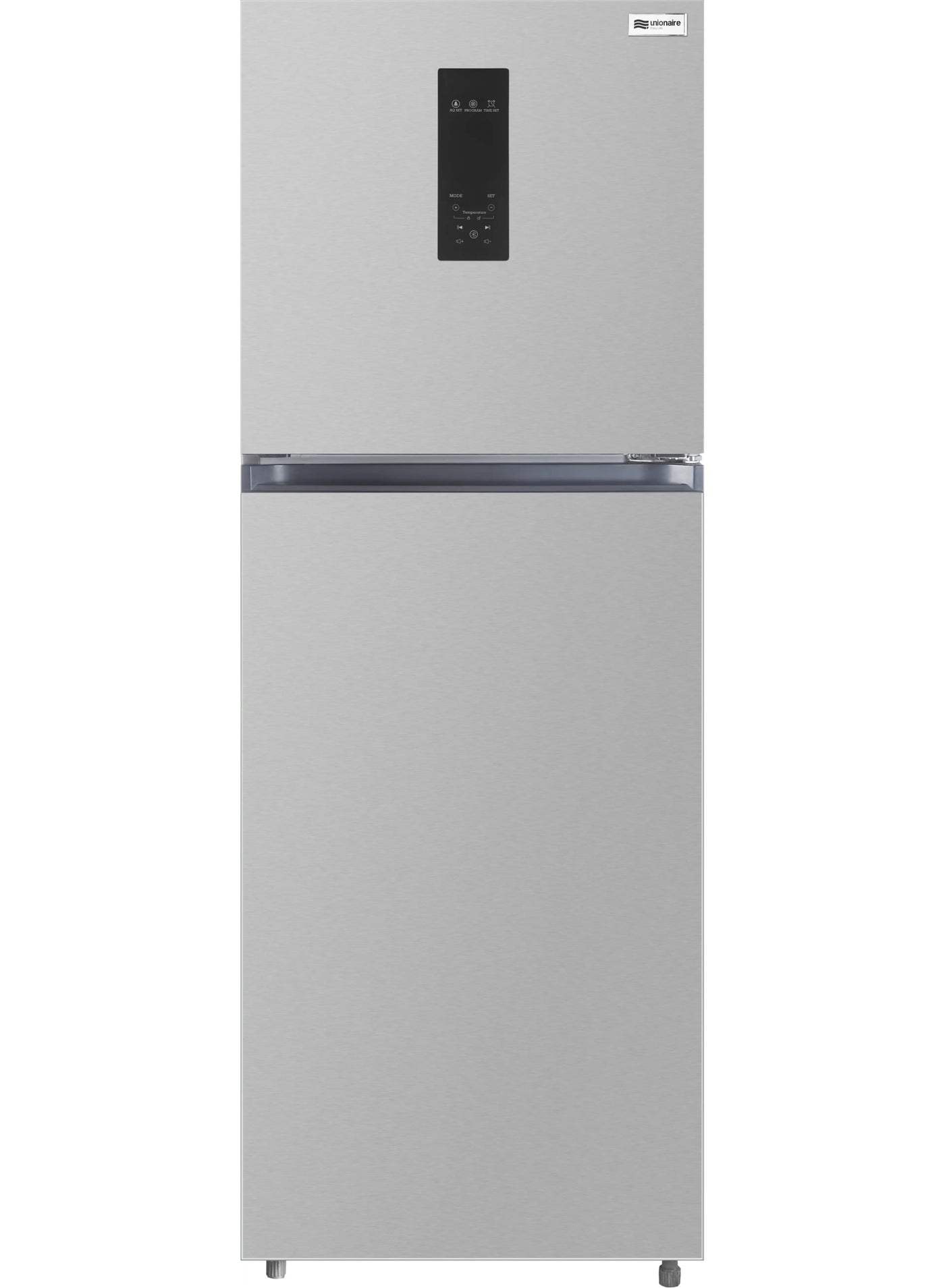 Unionaire No Frost Refrigerator,350 Liters, Digital Touch Screen, 2 Doors, Top Freezer, URN-420DLVLSA-DXSRBM-XLT - Silver